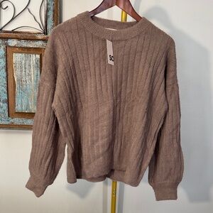SO Taupe Knit Sweater